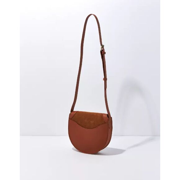 Brown American Eagle Leather Western Saddle Crossbody Handbag (NWT) - Picture 3 of 4